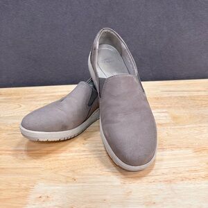 Dansko Women's Laraine Taupe Leather Loafer Flats Sneaker Slip-on Size 38 GUC